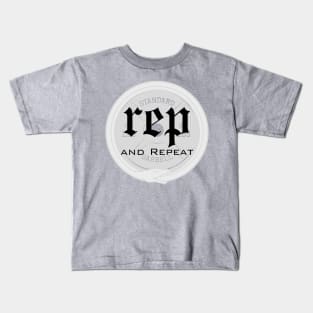 Rep and Repeat reputation Gym Swiftie Design Kids T-Shirt